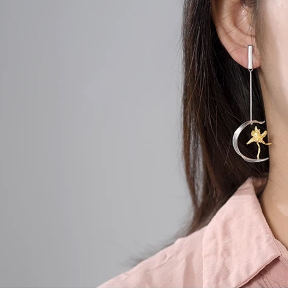 🎁 925 Silver Artisan Handmade The Zahyr Palm Tree Earrings - Picture 9 of 10